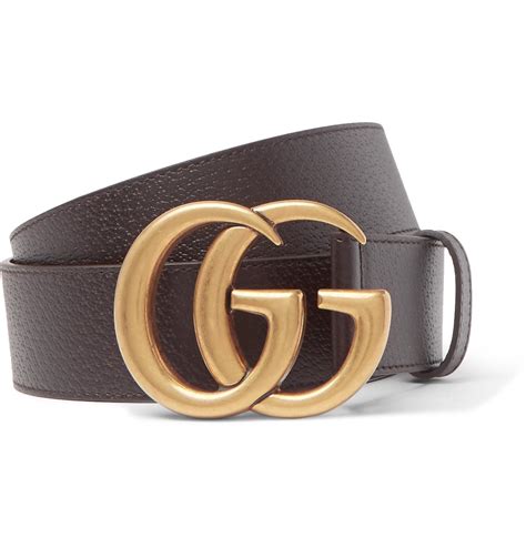 gucci dark brown belt|gucci brown belt men.